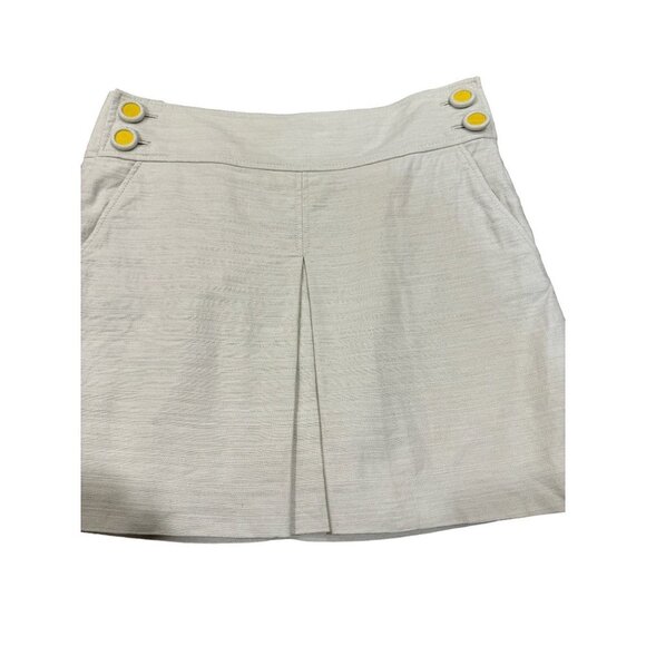 J Crew Linen Blend A Line Skirt Size 8 EUC - Picture 3 of 7